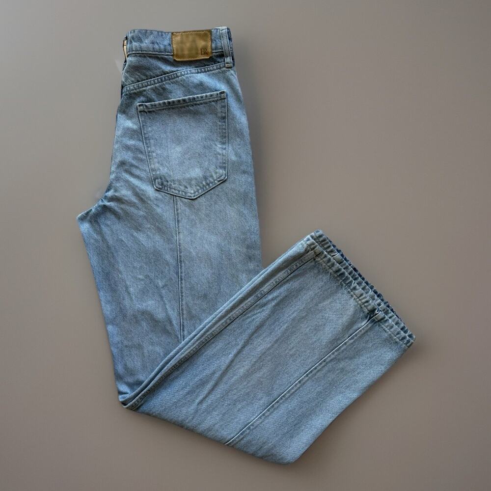 Banana Republic Pintuck Jeans Women's 30 Blue Flare Bell Bottom Glam New York
